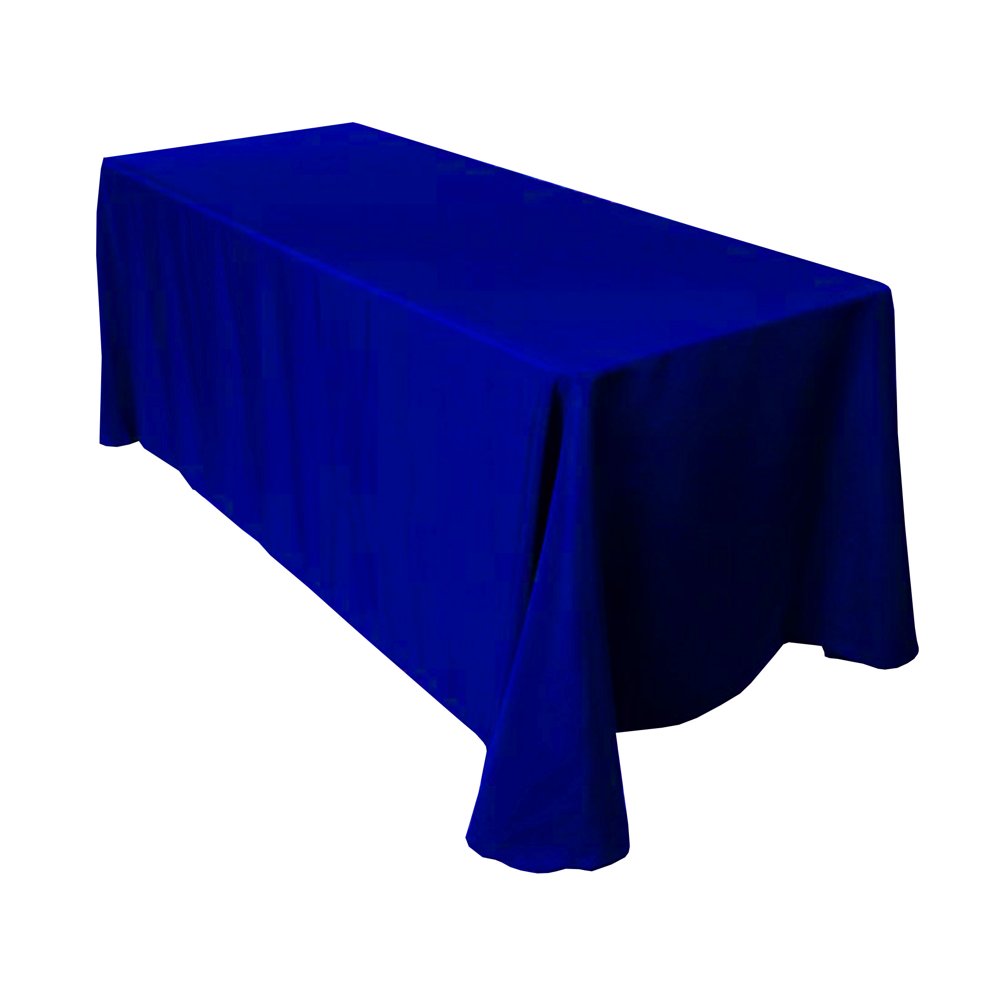 Nappe rectangulaire tissu bleue roi 300 x 170 cm - Falaise réception